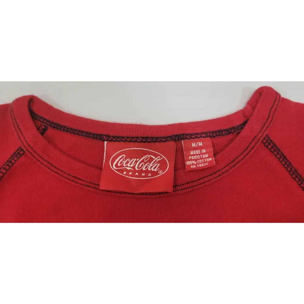 L3) 2 Children Coca Cola Brand Cotton Sweatshirts Medium